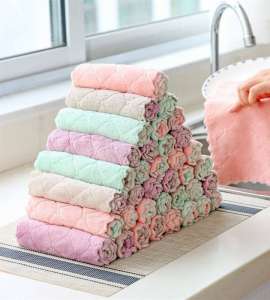 Square towel rags home cleaning Kitchen cleaning table cloth