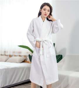 Cotton bathrobe for star hotel