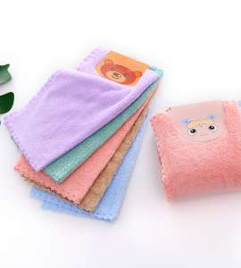 5pcs pack coral fleece towel