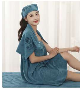 Microfiber massage bed towel set