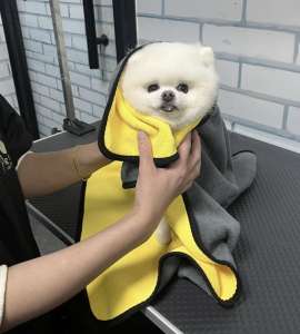 Thick microfiber towel for dog