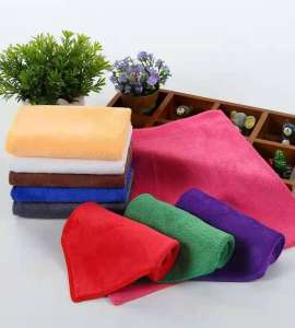 Microfiber square cleaning towel kitchen rags