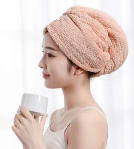 Microfiber towel quickly dry hair