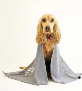 Microfiber fast drying super absorbent pet bath towel with customize logo