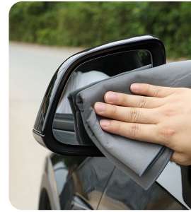 Double-sided suede coral fleece towel for a car